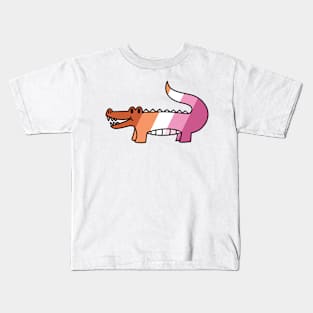 Lesbian Pride Gator Kids T-Shirt